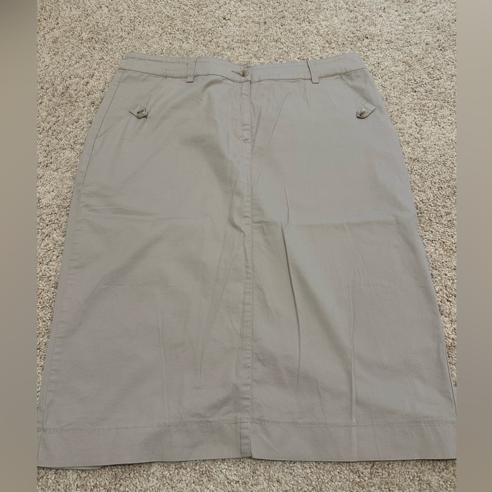 New Long Tall Sally Khaki Skirt Tall 12